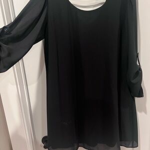 Speck Black Long Sleeve Dress
